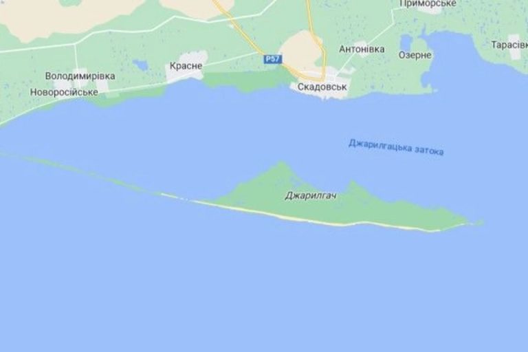 Джарилгач на карті: найбільший острів України в Каркінітській затоці